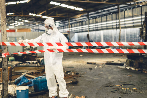 Professional Odor Removal technician working in Lincroft, NJ
